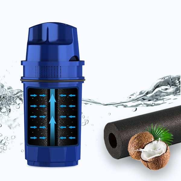 Pitcher Filter with Coconut Shell Carbon Block