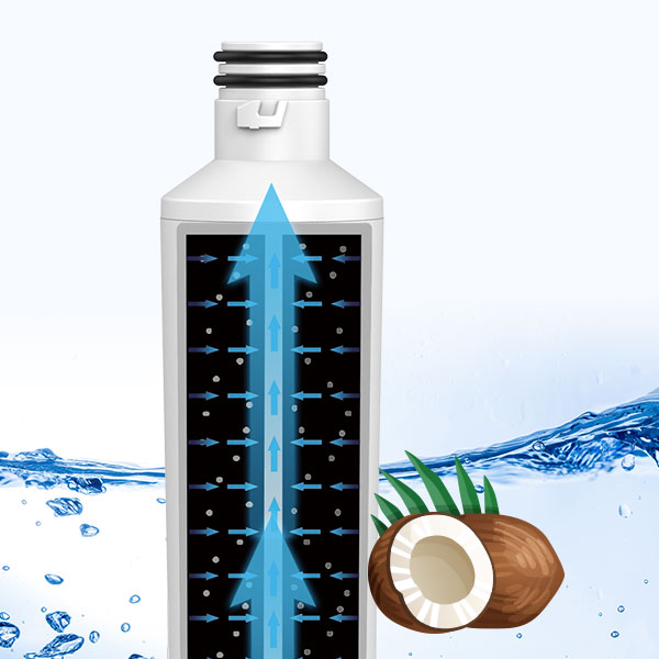 refrigerator water filter is to update the ordinary filter element to high-quality activated carbon