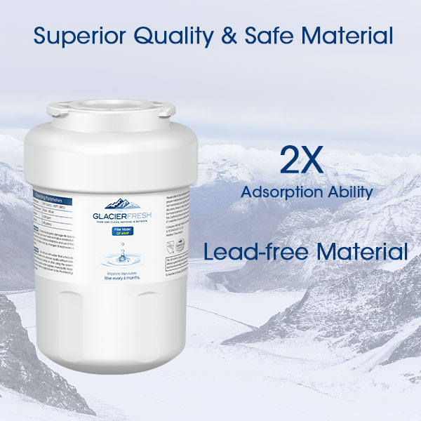 GLACIER FRESH fridge filter is designed specifically with an Activated Sourced Coconut Shell