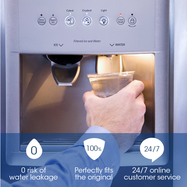 The filter perfectly fits GE